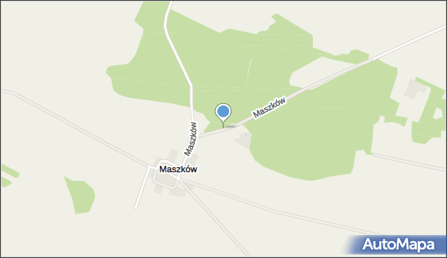 Maszków gmina Oława, Maszków, mapa Maszków gmina Oława