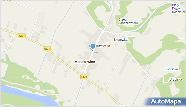 Maszkowice gmina Łącko, Maszkowice, mapa Maszkowice gmina Łącko