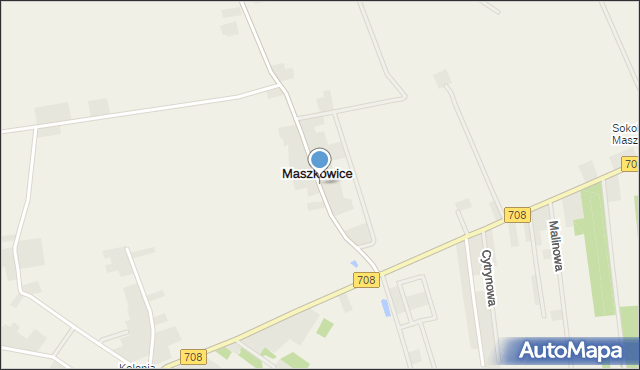 Maszkowice gmina Ozorków, Maszkowice, mapa Maszkowice gmina Ozorków