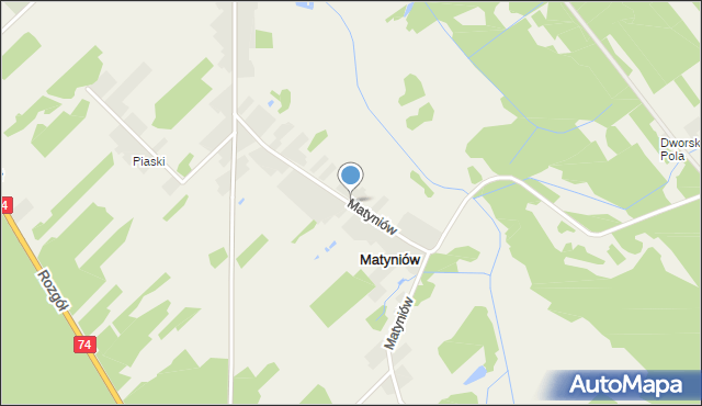 Matyniów, Matyniów, mapa Matyniów