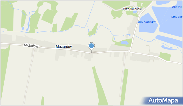 Mazanów, Mazanów, mapa Mazanów