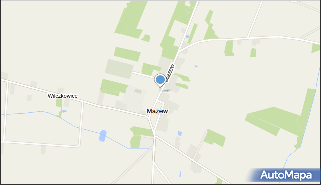 Mazew, Mazew, mapa Mazew