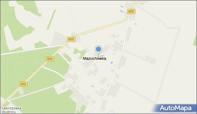 Mazuchówka, Mazuchówka, mapa Mazuchówka