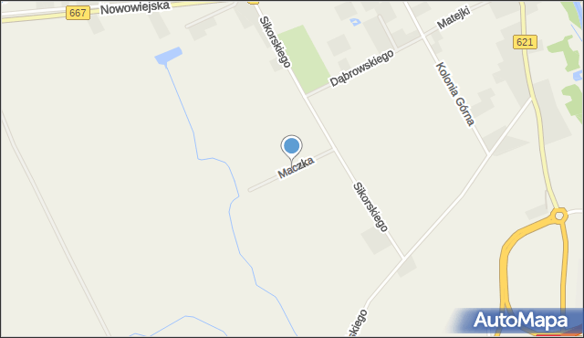 Nowa Wieś Ełcka, Maczka Stanisława, gen., mapa Nowa Wieś Ełcka