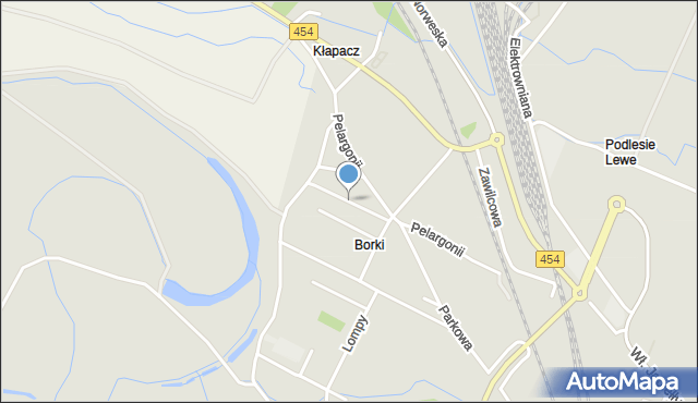 Opole, Malwowa, mapa Opola