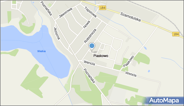 Ostroróg powiat szamotulski, Malwowa, mapa Ostroróg powiat szamotulski