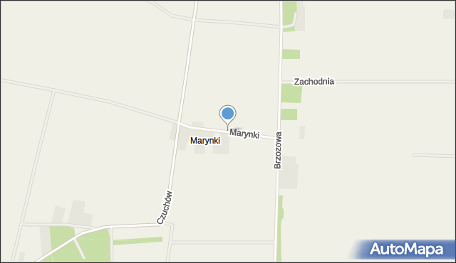 Platerów, Marynki, mapa Platerów