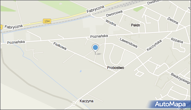 Pobiedziska, Makowa, mapa Pobiedziska