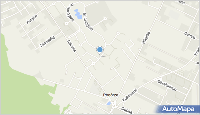 Pogórze gmina Kosakowo, Mauretańska, mapa Pogórze gmina Kosakowo