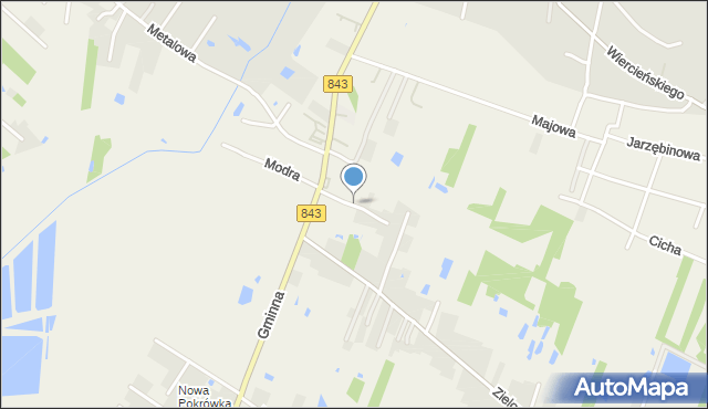 Pokrówka, Majdańska, mapa Pokrówka