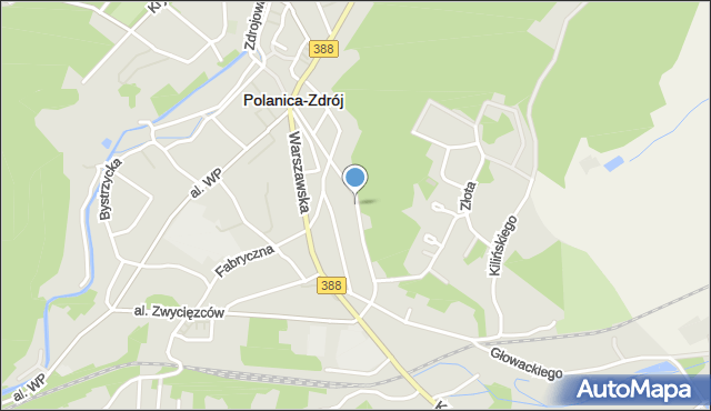 Polanica-Zdrój, Mariańska, mapa Polanica-Zdrój