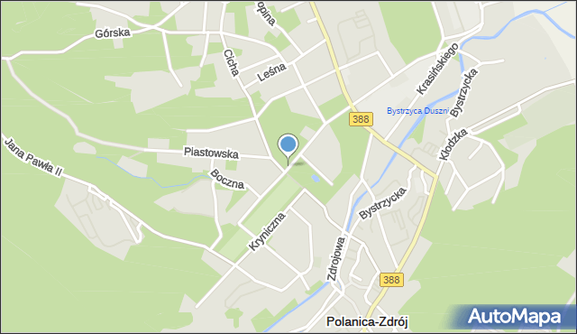 Polanica-Zdrój, Matuszewskiego Józefa, dr., mapa Polanica-Zdrój