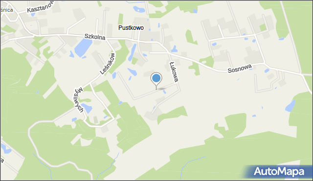 Pomlewo, Magnoliowa, mapa Pomlewo