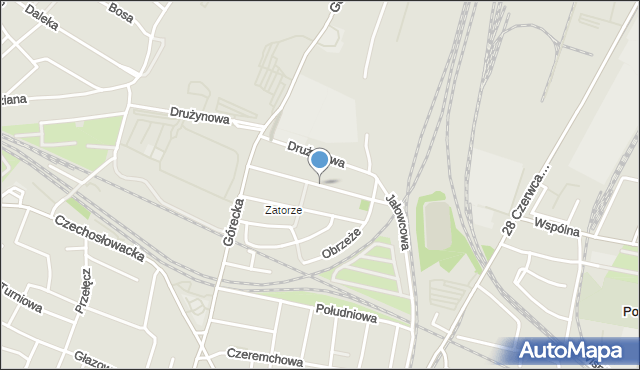 Poznań, Maszynowa, mapa Poznania