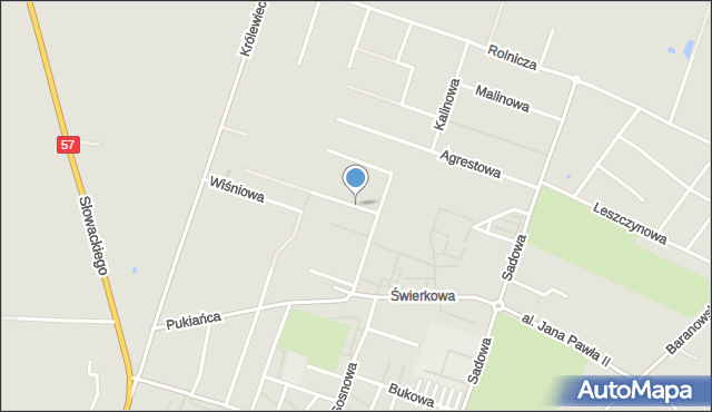 Przasnysz, Magnolii, mapa Przasnysz