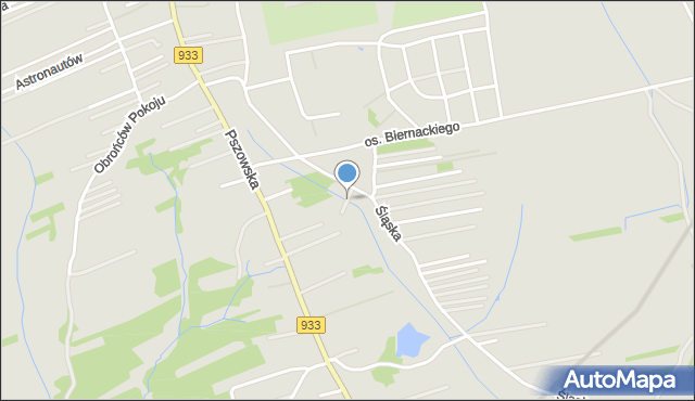 Pszów, Mazurska, mapa Pszów