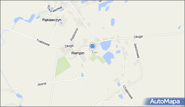 Rempin, Malinowa, mapa Rempin