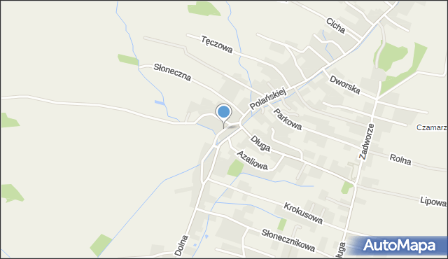 Rybna gmina Czernichów, Malownicza, mapa Rybna gmina Czernichów