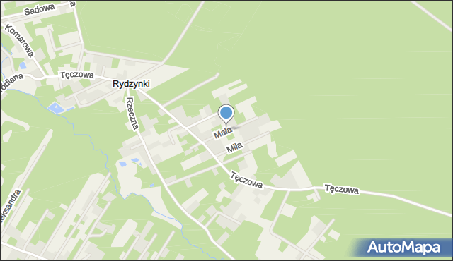 Rydzynki, Mała, mapa Rydzynki