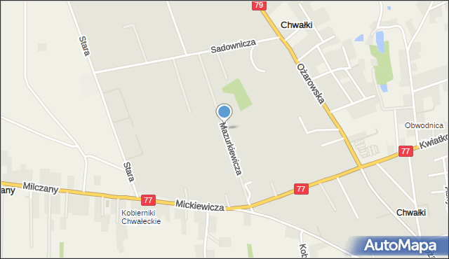 Sandomierz, Mazurkiewicza Jana Pawła, mapa Sandomierza