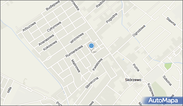 Skórzewo gmina Dopiewo, Macierzankowa, mapa Skórzewo gmina Dopiewo