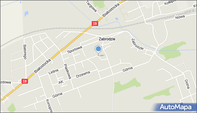 Sokółka, Magnoliowa, mapa Sokółka