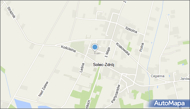 Solec-Zdrój, Magnoliowa, mapa Solec-Zdrój