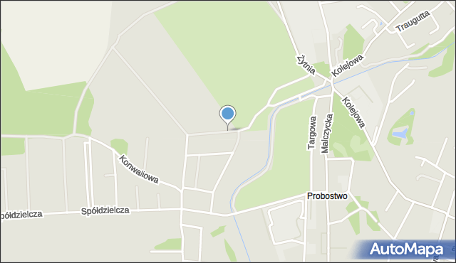 Środa Śląska, Makowa, mapa Środa Śląska