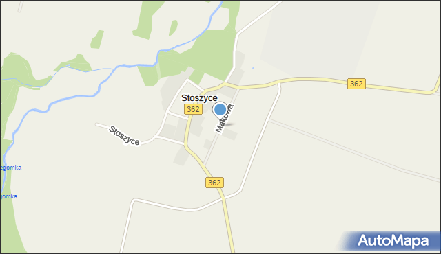 Stoszyce, Makowa, mapa Stoszyce