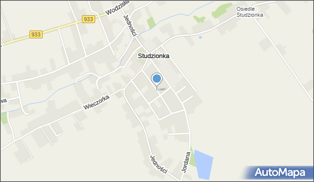 Studzionka gmina Pszczyna, Małcużyńskiego Witolda, mapa Studzionka gmina Pszczyna
