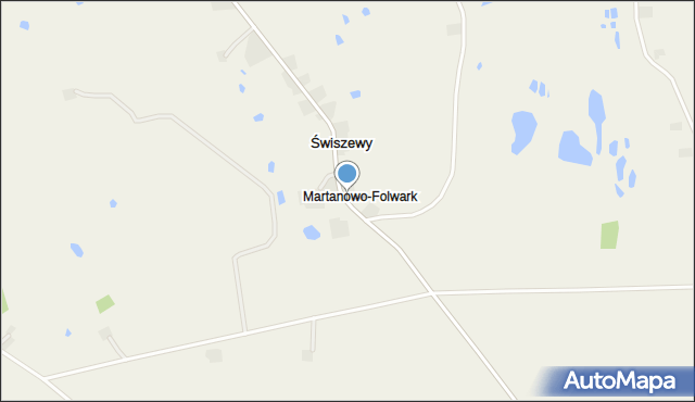 Świszewy, Martanowo-Folwark, mapa Świszewy