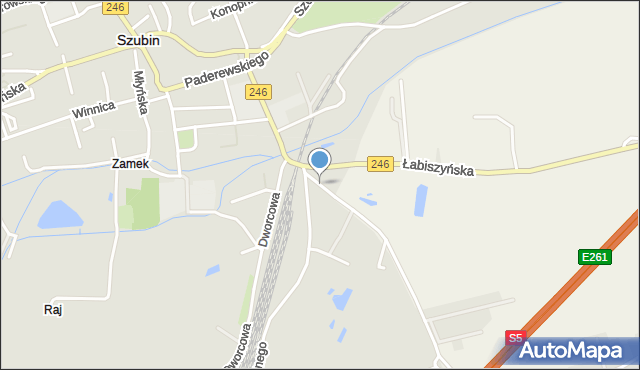 Szubin, Mączkowskiego Władysława, ks., mapa Szubin