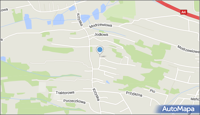 Tarnów, Malinowa, mapa Tarnów