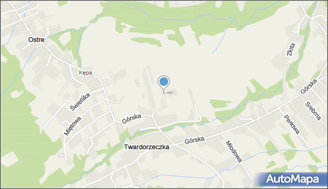 Twardorzeczka, Magnezowa, mapa Twardorzeczka