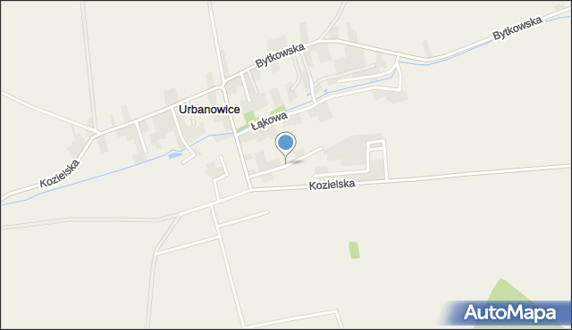 Urbanowice, Majątkowa, mapa Urbanowice