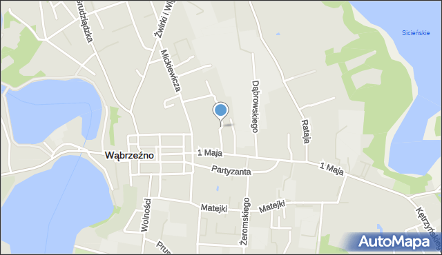 Wąbrzeźno, Mała, mapa Wąbrzeźno