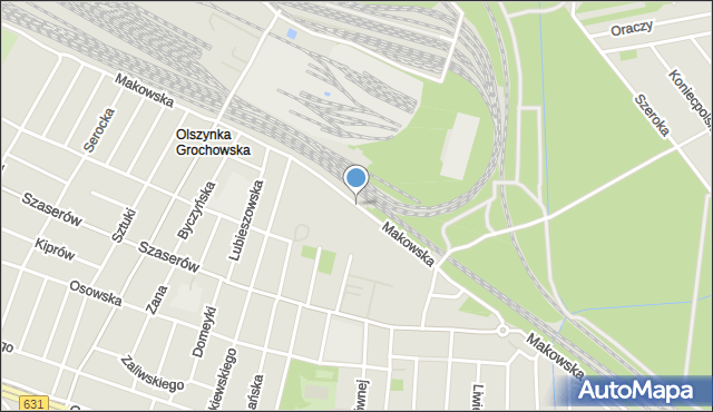 Warszawa, Makowska, mapa Warszawy