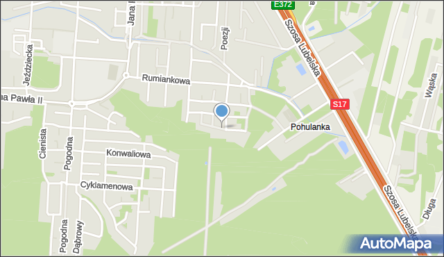 Warszawa, Macierzanki, mapa Warszawy