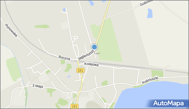 Węgorzyno, Matejki Jana, mapa Węgorzyno