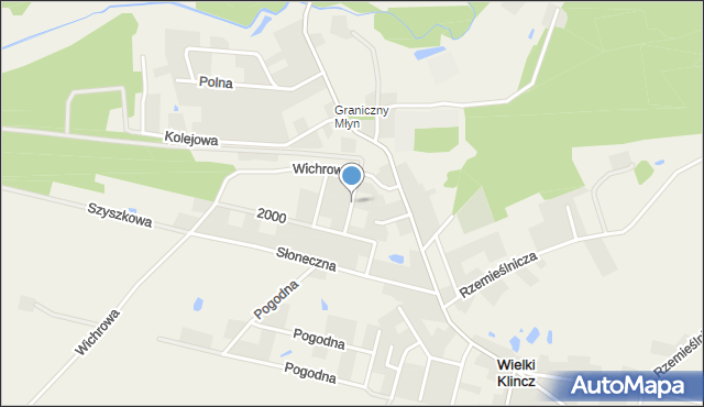 Wielki Klincz, Majkowskiego Aleksandra, dr., mapa Wielki Klincz