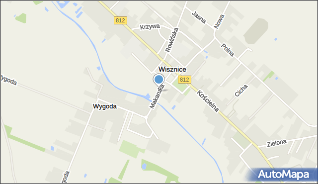 Wisznice, Makaruka Piotra, mapa Wisznice