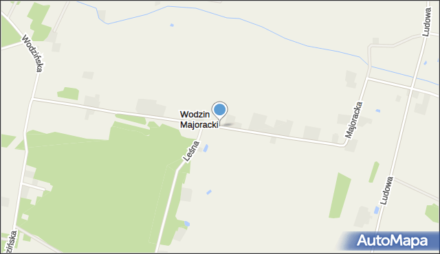 Wodzin Majoracki, Majoracka, mapa Wodzin Majoracki