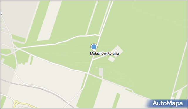 Wojnowice gmina Ćmielów, Małachów-Kolonia, mapa Wojnowice gmina Ćmielów