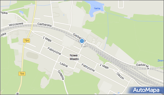 Wolbrom, Magazynowa, mapa Wolbrom