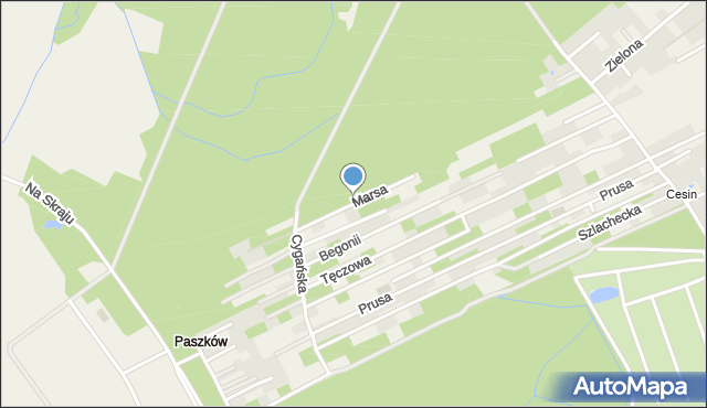 Wolica gmina Nadarzyn, Marsa, mapa Wolica gmina Nadarzyn