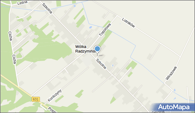 Wólka Radzymińska, Majowa, mapa Wólka Radzymińska