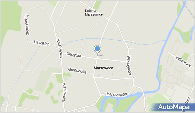 Wrocław, Małomicka, mapa Wrocławia