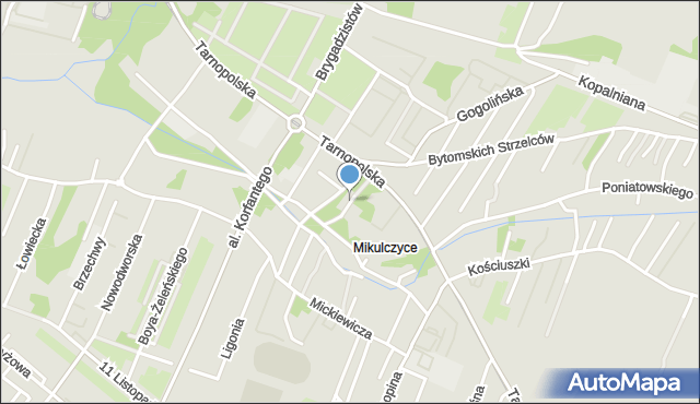 Zabrze, Mariacka, mapa Zabrza