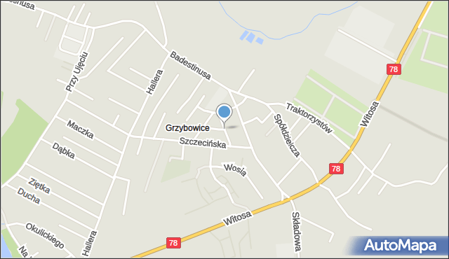 Zabrze, Mazowiecka, mapa Zabrza