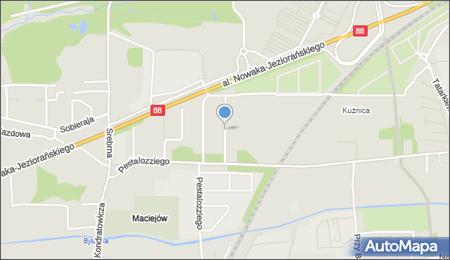 Zabrze, Maszyńskiego Piotra, mapa Zabrza